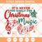 It's Never Too Early For Christmas Music SVG, Merry Christmas SVG, Christmas Music SVG - SVG Secret Shop.jpg