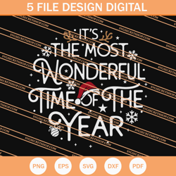 its the most wonderful time of the year christmas svg