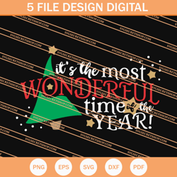 its the most wonderful time of the year christmas tree svg