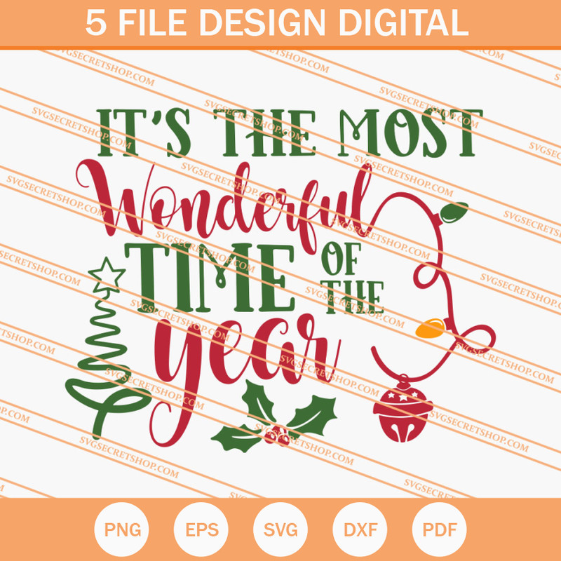 It's The Most Wonderful Time Of The Year SVG, Christmas SVG - SVG Secret Shop.jpg