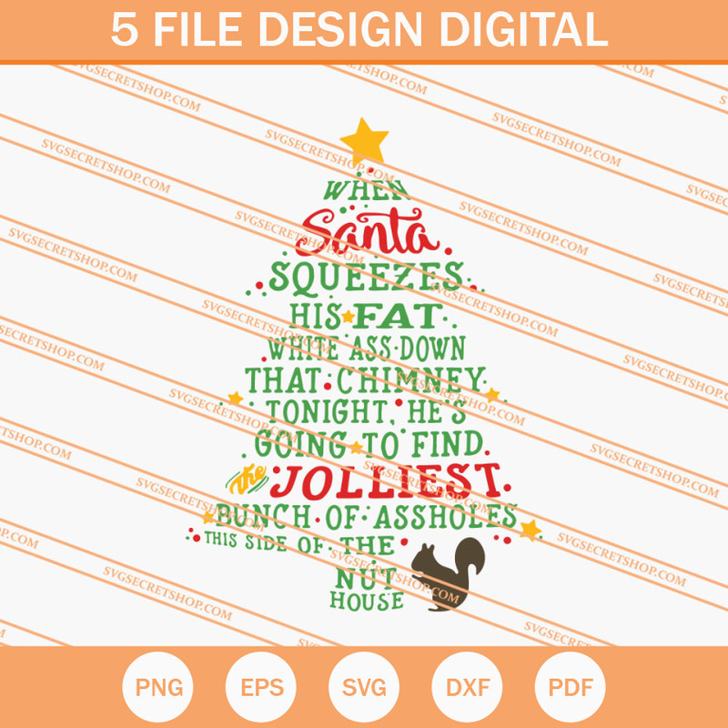 Jolliest Bunch Of A Holes SVG, Christmas SVG, Christmas Tree SVG - SVG Secret Shop.jpg