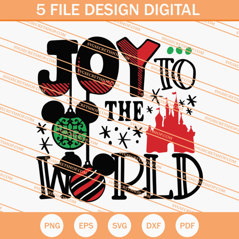 Joy To The World SVG, Disney SVG, Christmas SVG - SVG Secret Shop.jpg