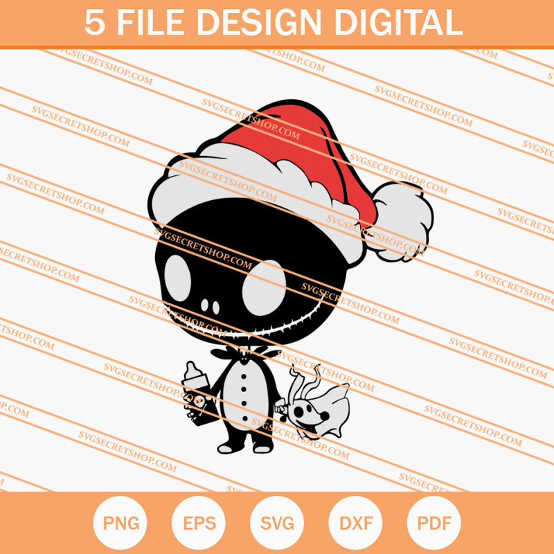 Little Jack Skellington Christmas SVG, Christmas SVG - SVG Secret Shop.jpg