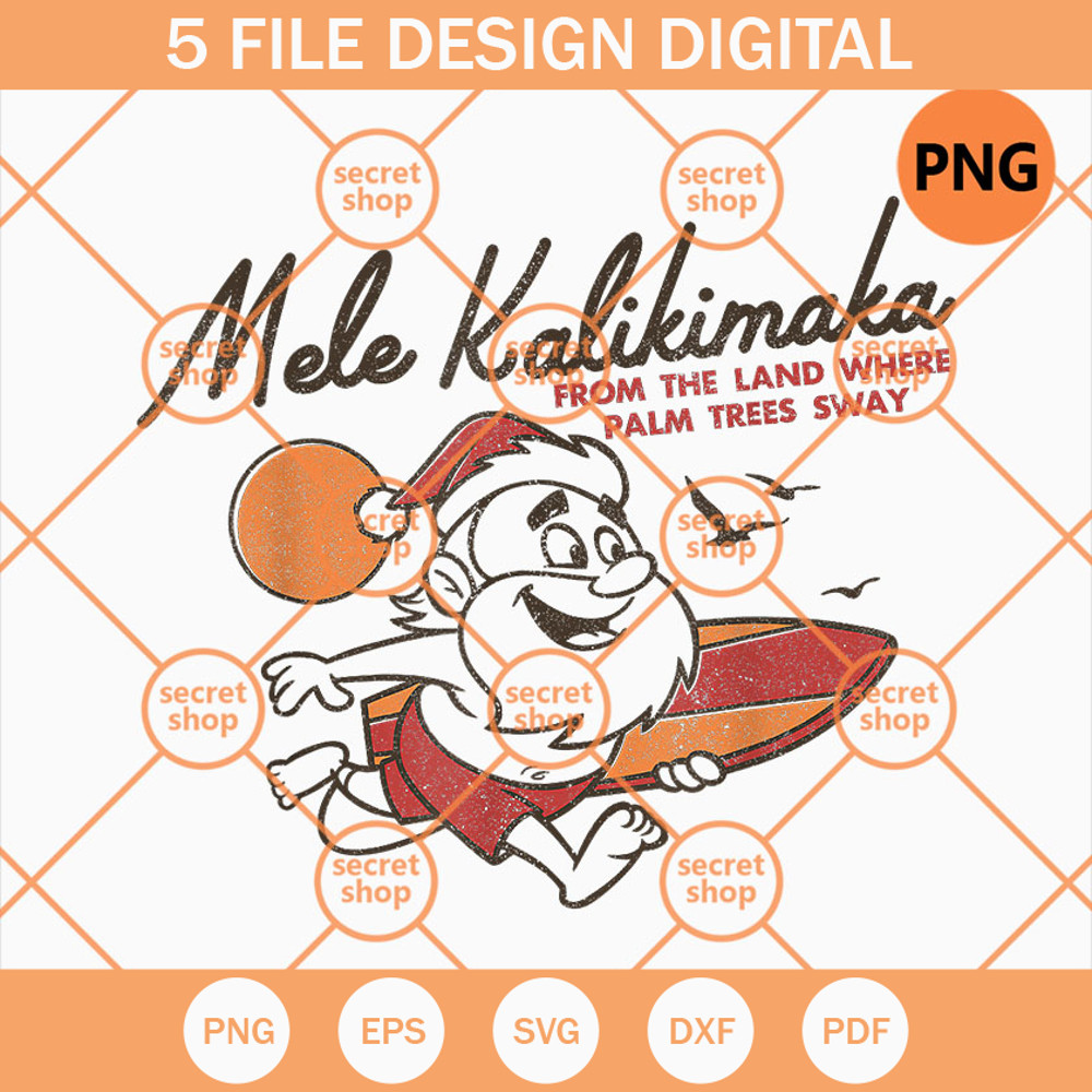 Mele Kalikimaka Christmas Santa Surfing PNG, Santa Claus Sport PNG, Happying Christmas Holiday PNG - SVG Secret Shop.jpg