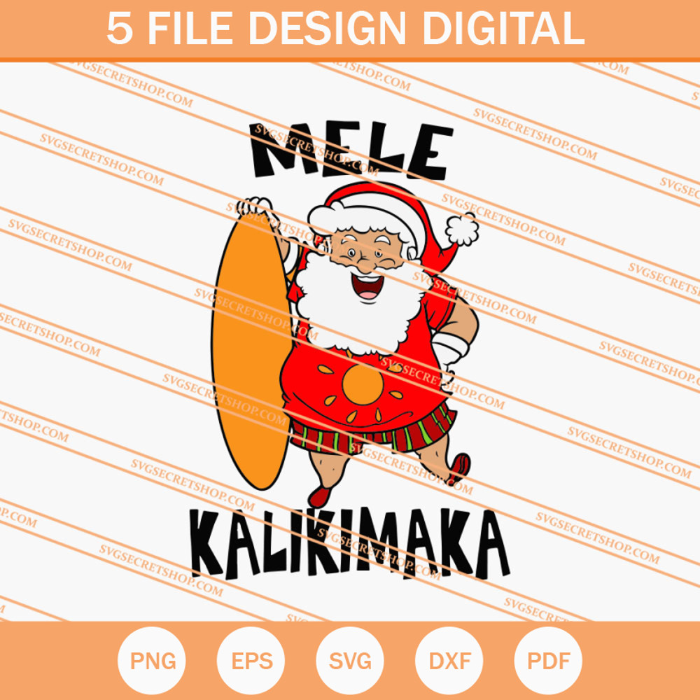 Mele Kalikimaka Santa Claus SVG, Santa Claus SVG, Christmas SVG - SVG Secret Shop.jpg