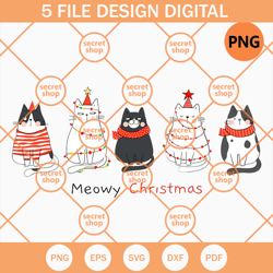 Meowy Christmas , Cute Meow Squad , Christmas Holiday Gifts