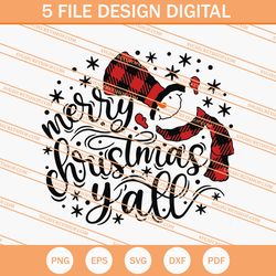 merry chrismas yall snowman svg, snowman svg, christmas svg