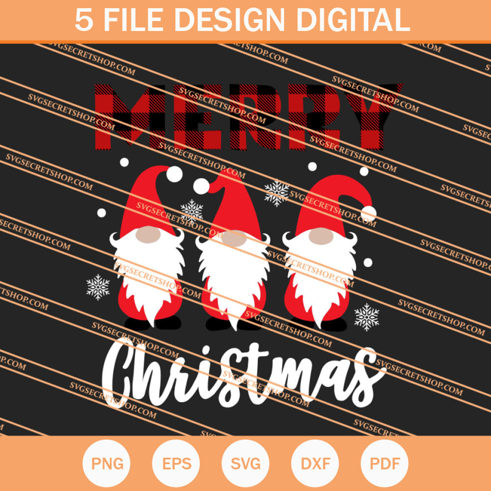 Merry Christmas Gnome SVG, Gnome SVG, Christmas SVG - SVG Secret Shop.jpg