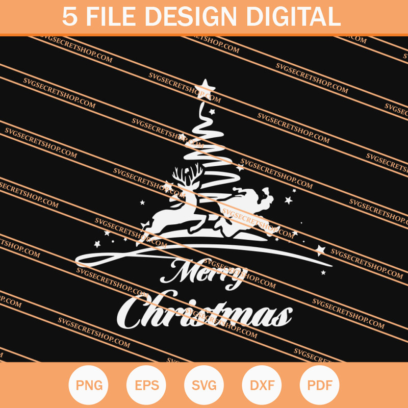 Merry Christmas Running SVG, Merry Christmas SVG, Christmas SVG - SVG Secret Shop.jpg