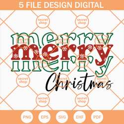 Merry Christmas SVG, Santa SVG, Wish SVG, Tree SVG