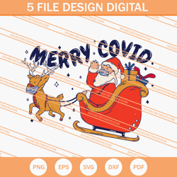 merry covid svg, christmas svg, santa svg, covid 19 svg