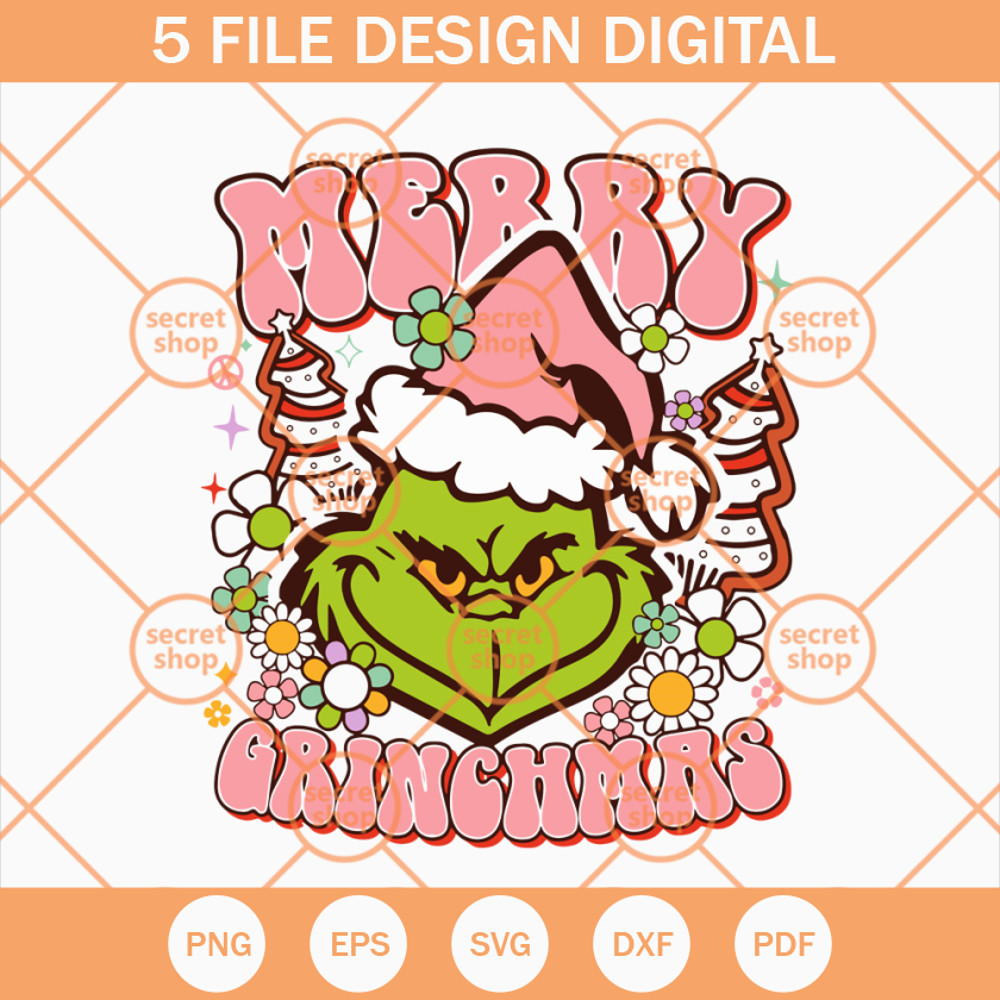 Merry Grinchmas SVG, Pine Tree Cake SVG, Grinchmas Holiday SVG - SVG Secret Shop.jpg