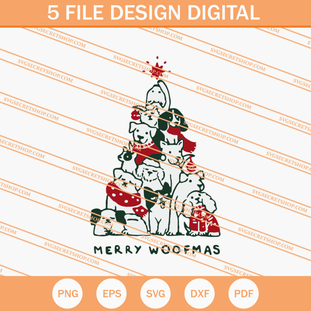 Merry Woofmas SVG, Woofmas SVG, Dog SVG, Animal SVG - SVG Secret Shop.jpg