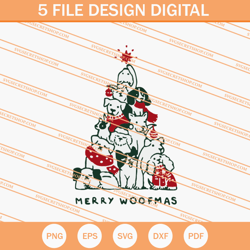 merry woofmas svg, woofmas svg, dog svg, animal svg