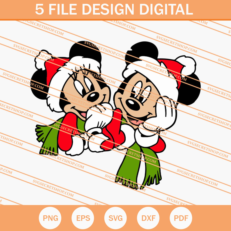 Mickey And Minnie Christmas SVG, Mickey And Minnie SVG - SVG Secret Shop.jpg