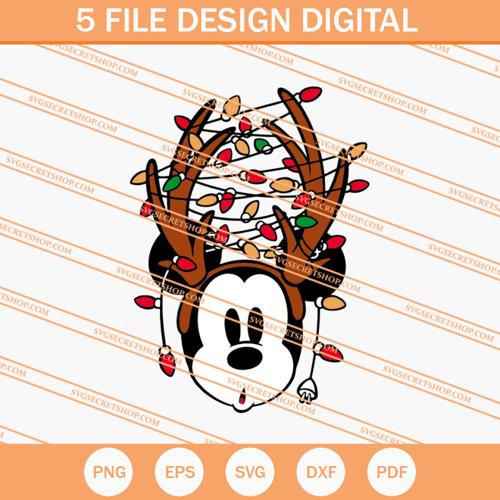 Mickey Reindeer Christmas Light SVG, Christmas SVG - SVG Secret Shop.jpg