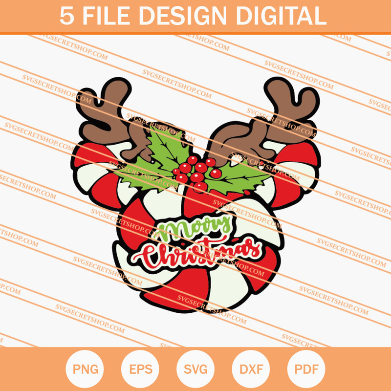Mickey Reindeer Christmas SVG, Christmas SVG, Animal SVG - SVG Secret Shop.jpg