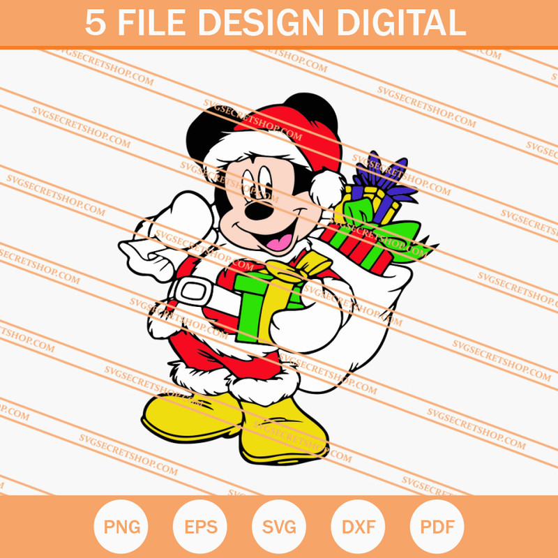 Mickey Santa Claus Christmas SVG, Christmas SVG, Mickey SVG - SVG Secret Shop.jpg