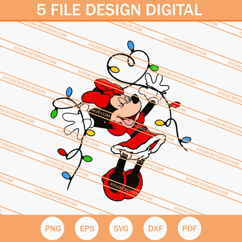 Minnie Christmas Light SVG, Christmas Light SVG, Minnie SVG - SVG Secret Shop.jpg
