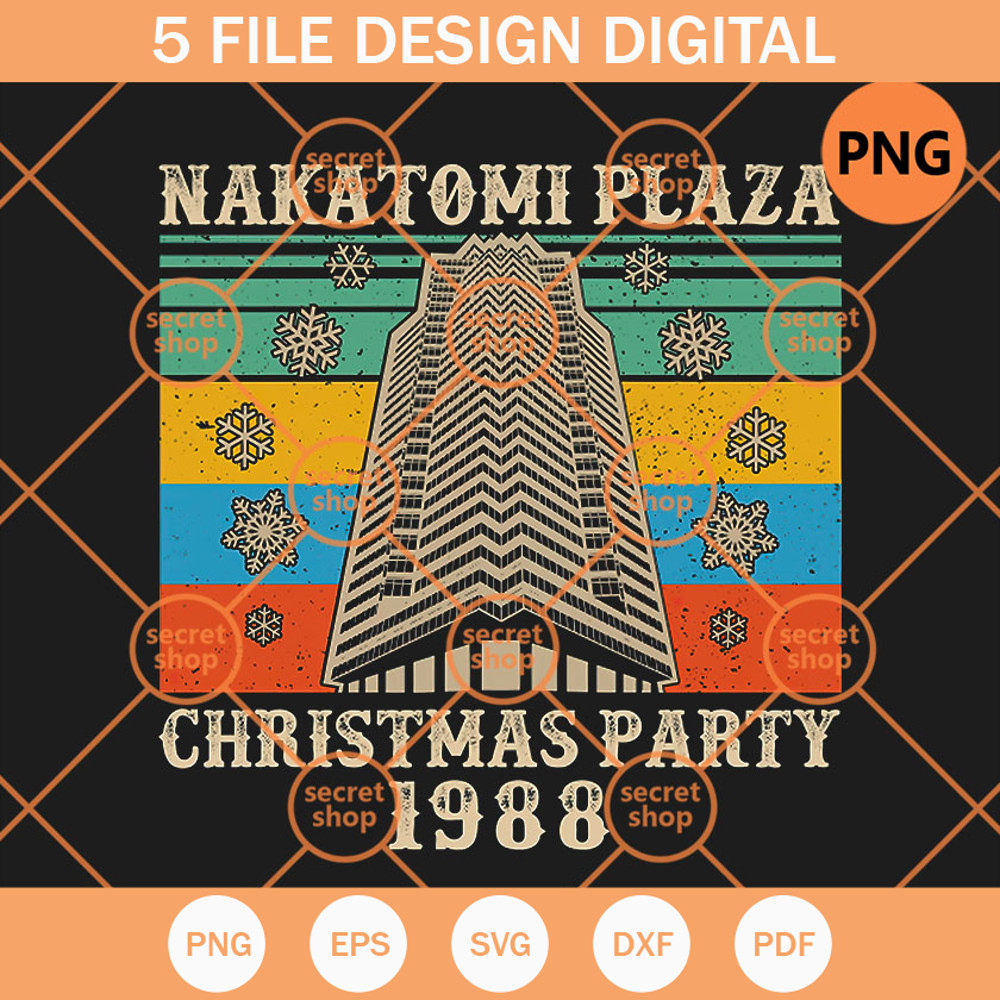 Nakatomi Plaza PNG, Christmas Party 1988 PNG, Travel Place On Christmas PNG - SVG Secret Shop.jpg