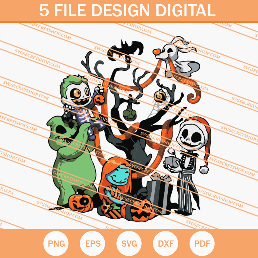 Nightmare Tree Christmas SVG, Christmas SVG, Jack SVG - SVG Secret Shop.jpg