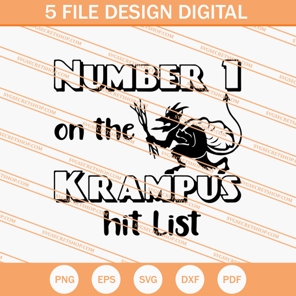 Number 1 On The Krampus Hit List SVG, Krampus SVG - SVG Secret Shop.jpg