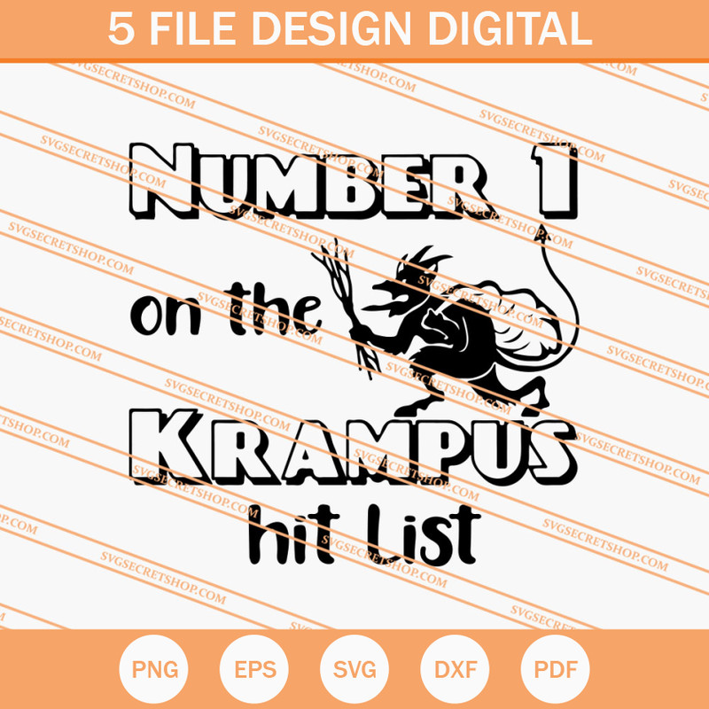 Number 1 On The Krampus Hit List SVG, Krampus SVG - SVG Secret Shop.jpg