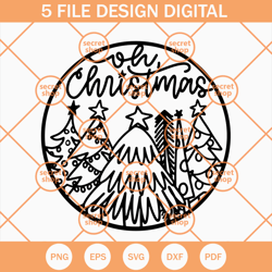 oh christmas svg, christmas tree svg, merry xmas iconic svg
