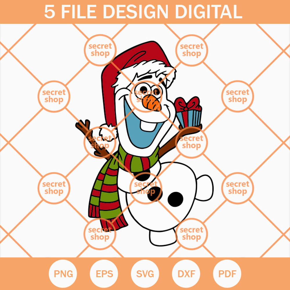 Olaf Christmas SVG, Merry Christmas SVG, Olaf SVG, Snowman SVG - SVG Secret Shop.jpg