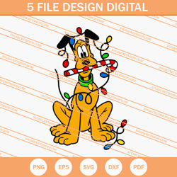 pluto christmas light svg, christmas light svg, pluto svg