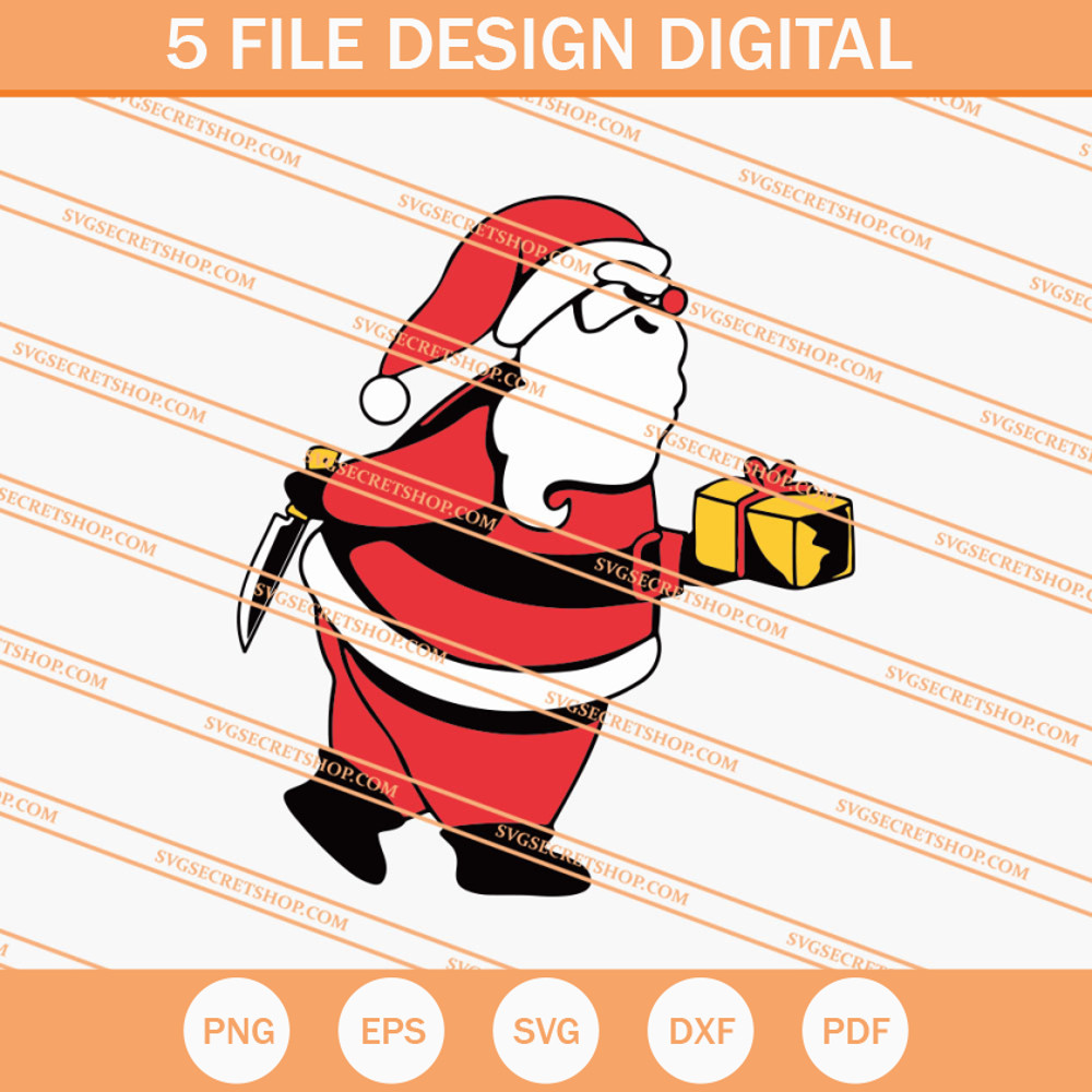 Psycho Santa Claus SVG, Santa Claus SVG, Christmas SVG - SVG Secret Shop.jpg