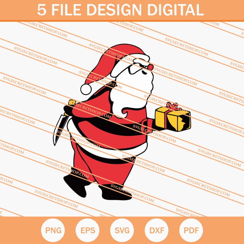 Psycho Santa Claus SVG, Santa Claus SVG, Christmas SVG - SVG Secret Shop.jpg