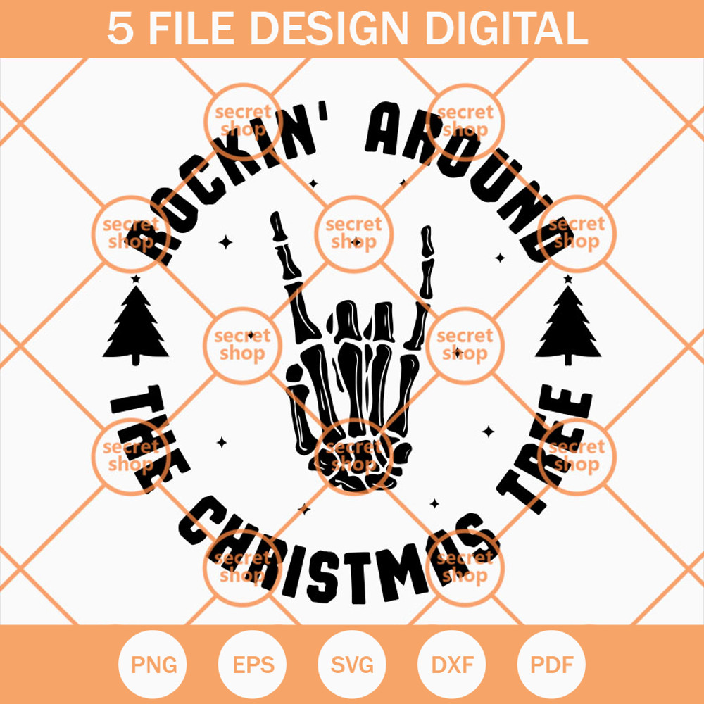 Rockin' Around The Christmas Tree SVG, Christmas SVG, Santa SVG, Tree SVG - SVG Secret Shop.jpg