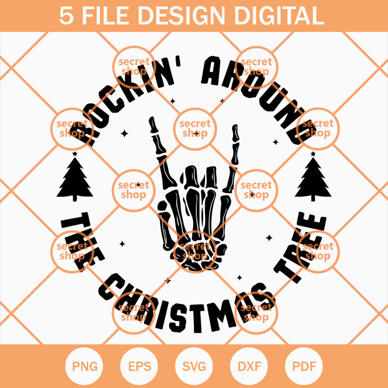 Rockin' Around The Christmas Tree SVG, Christmas SVG, Santa SVG, Tree SVG - SVG Secret Shop.jpg