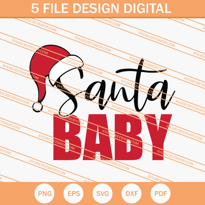 Santa Baby SVG, Santa Christmas SVG, Christmas Day SVG - SVG Secret Shop.jpg