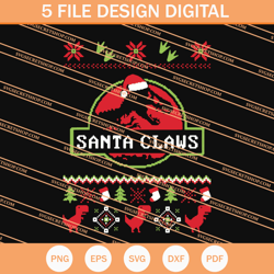 santa claus dinosaur svg, santa claus svg, dinosaur svg