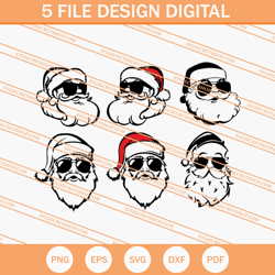 santa claus face svg, santa claus svg, christmas svg