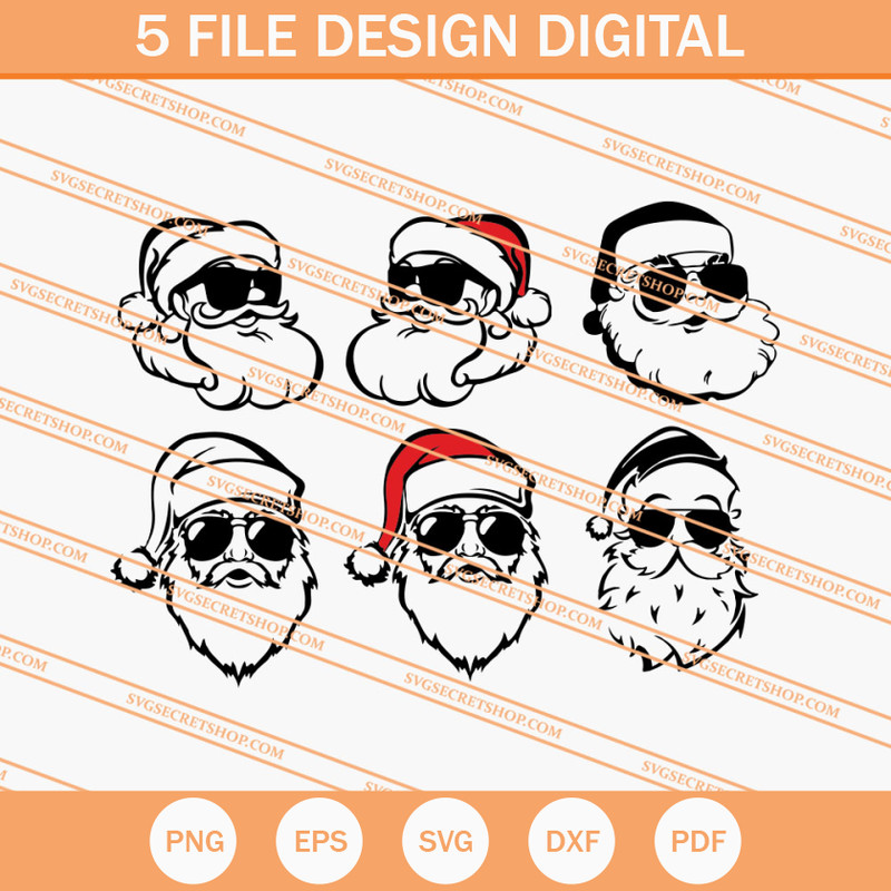 Santa Claus Face SVG, Santa Claus SVG, Christmas SVG - SVG Secret Shop.jpg