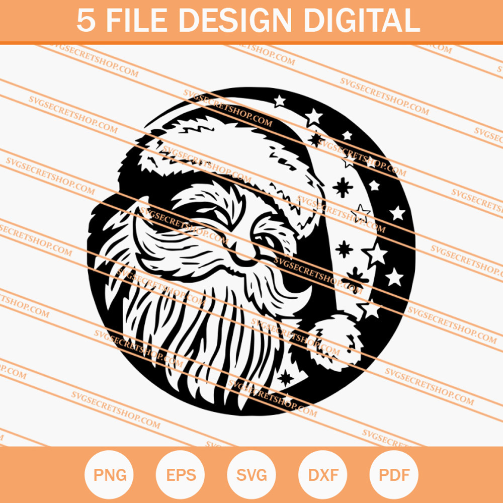 Santa Head SVG, Santa Claus SVG, Christmas SVG - SVG Secret Shop.jpg