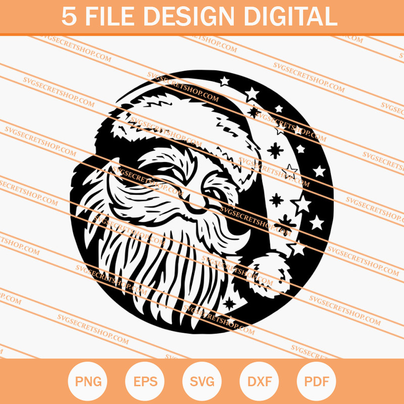 Santa Head SVG, Santa Claus SVG, Christmas SVG - SVG Secret Shop.jpg