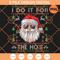 Santa I Do It For The Ho's PNG, Santa Claus Wearing Sunglasses PNG, Christmas Hat PNG - SVG Secret Shop.jpg