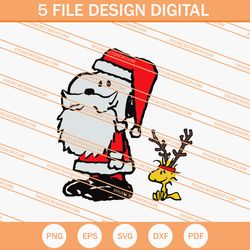 santa snoopy and woodstock svg, woodstock svg, snoopy svg