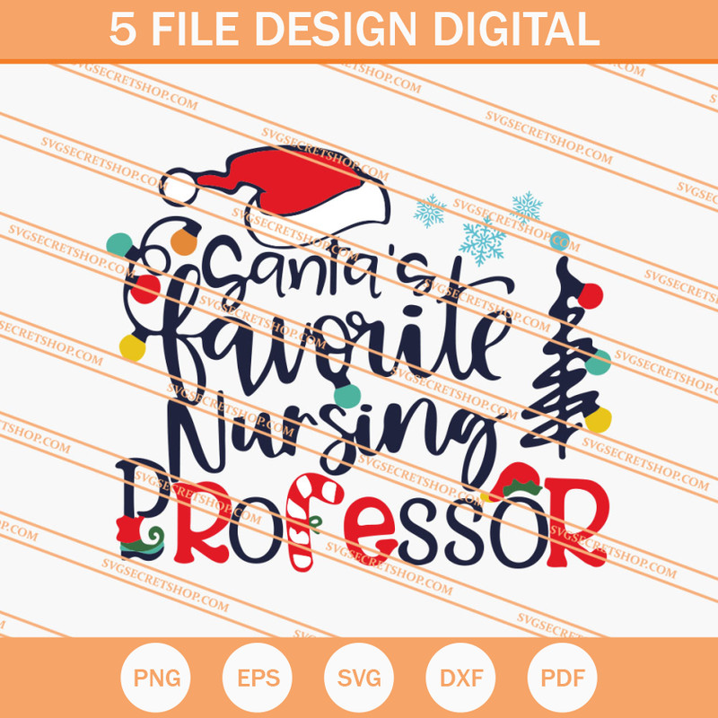 Santa's Favorite Nursing Professor SVG, Santa SVG - SVG Secret Shop.jpg