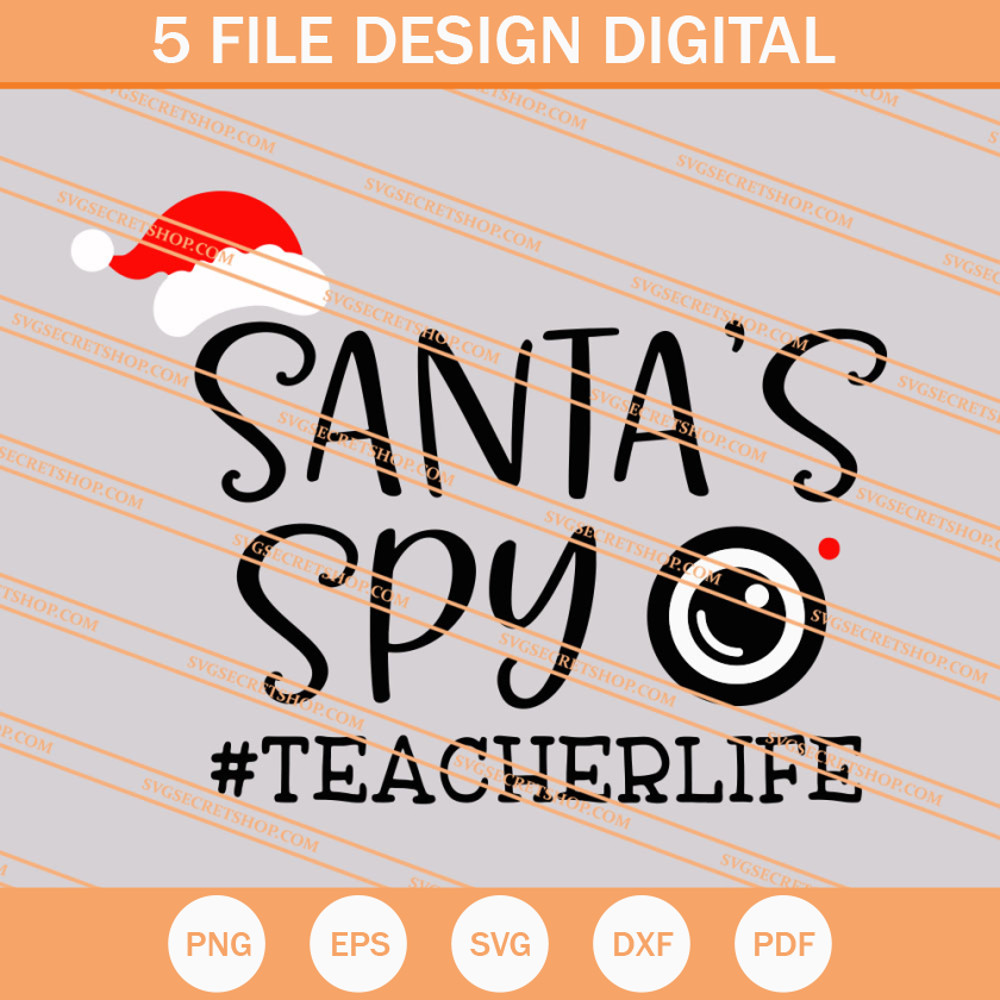Santa's Spy SVG, Santa Claus SVG, Christmas SVG - SVG Secret Shop.jpg