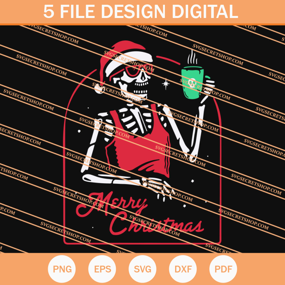 Skeleton Christmas SVG, Skeleton SVG, Christmas SVG - SVG Secret Shop.jpg