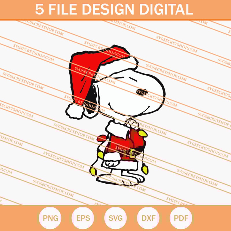 Snoopy Christmas Light SVG, Snoopy SVG, Christmas SVG - SVG Secret Shop.jpg