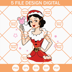 snow white christmas svg, snow white and candy crush svg