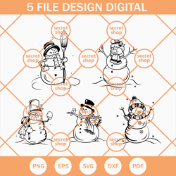 snowman bundle svg, snowman svg, design bundle svg, clipart bundle svg