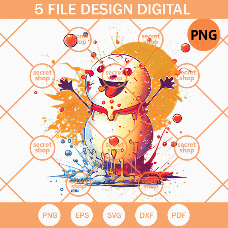 Snowman Color Happy PNG, Colorful Snowman Happiness PNG, Horrified Snowman PNG - SVG Secret Shop.jpg