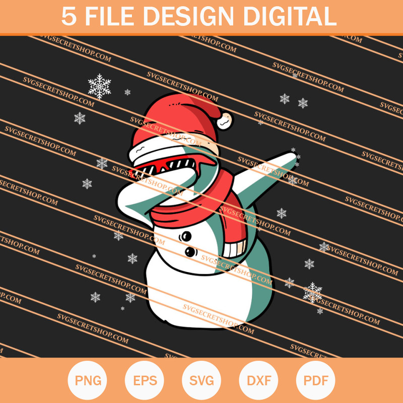 Snowman Dabbing SVG, Snowman SVG, Christmas SVG - SVG Secret Shop.jpg